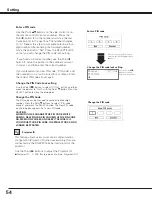 Предварительный просмотр 54 страницы Sanyo PLC-XF70 Owner'S Manual