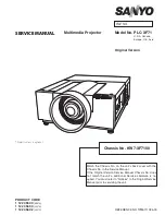 Preview for 1 page of Sanyo PLC-XF71 Service Manual