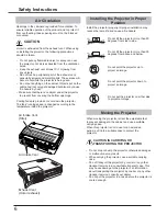 Предварительный просмотр 6 страницы Sanyo PLC-XK2200 Owner'S Manual