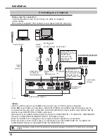 Предварительный просмотр 14 страницы Sanyo PLC-XK2200 Owner'S Manual