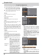 Preview for 34 page of Sanyo PLC-XK2200 Owner'S Manual