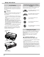 Preview for 6 page of Sanyo PLC-XK3010 Owner'S Manual