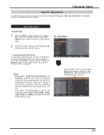 Preview for 29 page of Sanyo PLC-XK3010 Owner'S Manual