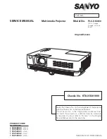 Sanyo PLC-XK3010 Service Manual preview