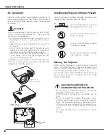 Preview for 6 page of Sanyo PLC-XL40 Owner'S Manual