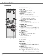 Preview for 12 page of Sanyo PLC-XL40 Owner'S Manual