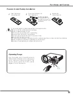 Предварительный просмотр 13 страницы Sanyo PLC-XL40 Owner'S Manual