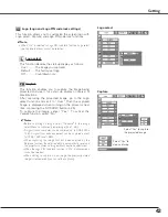 Preview for 43 page of Sanyo PLC-XL40 Owner'S Manual