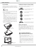 Preview for 6 page of Sanyo PLC-XL45 Owner'S Manual