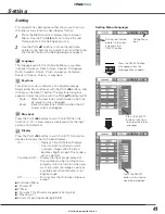 Preview for 41 page of Sanyo PLC-XL45 Owner'S Manual