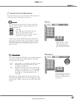 Preview for 47 page of Sanyo PLC-XL45 Owner'S Manual