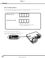 Preview for 64 page of Sanyo PLC-XL45 Owner'S Manual