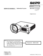 Preview for 1 page of Sanyo PLC-XL45 Service Manual