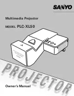 Sanyo PLC-XL50 Owner'S Manual preview