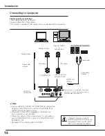 Preview for 16 page of Sanyo PLC-XL50 Owner'S Manual