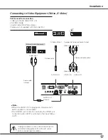 Preview for 17 page of Sanyo PLC-XL50 Owner'S Manual