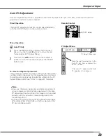 Preview for 29 page of Sanyo PLC-XL50 Owner'S Manual