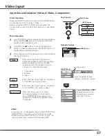 Preview for 37 page of Sanyo PLC-XL50 Owner'S Manual