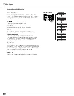 Preview for 40 page of Sanyo PLC-XL50 Owner'S Manual