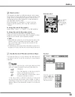 Preview for 51 page of Sanyo PLC-XL50 Owner'S Manual