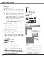 Preview for 56 page of Sanyo PLC-XL50 Owner'S Manual