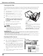 Preview for 60 page of Sanyo PLC-XL50 Owner'S Manual