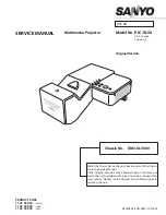 Preview for 1 page of Sanyo PLC-XL50 Service Manual