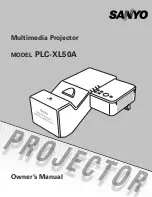 Preview for 1 page of Sanyo PLC-XL50A Owner'S Manual