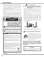 Preview for 4 page of Sanyo PLC-XL50A Owner'S Manual