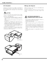 Preview for 6 page of Sanyo PLC-XL50A Owner'S Manual