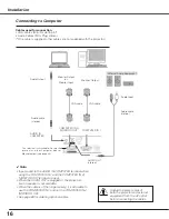 Preview for 16 page of Sanyo PLC-XL50A Owner'S Manual