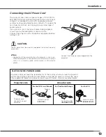 Предварительный просмотр 19 страницы Sanyo PLC-XL50A Owner'S Manual