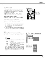 Preview for 51 page of Sanyo PLC-XL50A Owner'S Manual