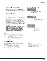 Preview for 53 page of Sanyo PLC-XL50A Owner'S Manual