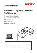 Preview for 1 page of Sanyo PLC-XL51 - 2700 Lumens Owner'S Manual