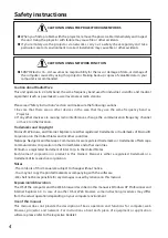 Preview for 4 page of Sanyo PLC-XL51 - 2700 Lumens Owner'S Manual