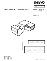 Sanyo PLC-XL51A Service Manual preview