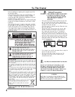 Preview for 4 page of Sanyo PLC-XM100 Owner'S Manual