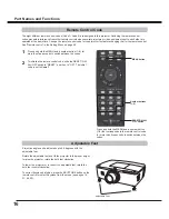 Preview for 16 page of Sanyo PLC-XM100 Owner'S Manual