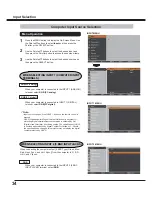 Preview for 34 page of Sanyo PLC-XM100 Owner'S Manual