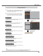 Preview for 47 page of Sanyo PLC-XM100 Owner'S Manual