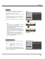 Preview for 53 page of Sanyo PLC-XM100 Owner'S Manual