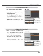 Preview for 65 page of Sanyo PLC-XM100 Owner'S Manual