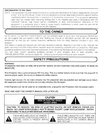 Preview for 2 page of Sanyo PLC-XP07N Owner'S Manual