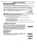 Предварительный просмотр 27 страницы Sanyo PLC-XP10 Owner'S Instruction Manual