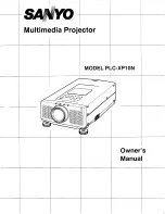 Sanyo PLC-XP10N Owner'S Manual preview