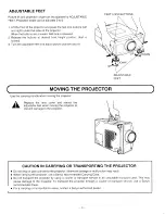 Preview for 9 page of Sanyo PLC-XP10N Owner'S Manual