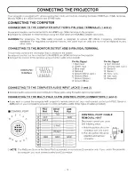 Preview for 10 page of Sanyo PLC-XP10N Owner'S Manual