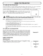 Preview for 27 page of Sanyo PLC-XP10N Owner'S Manual