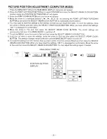 Preview for 38 page of Sanyo PLC-XP10N Owner'S Manual